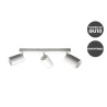 Aplique de techo Orientable Blanco Aluminio para 3 Lámpara GU10