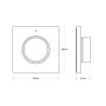 Panel Control remoto RF para Regulador LED Monocolor + CCT - 2.4Ghz